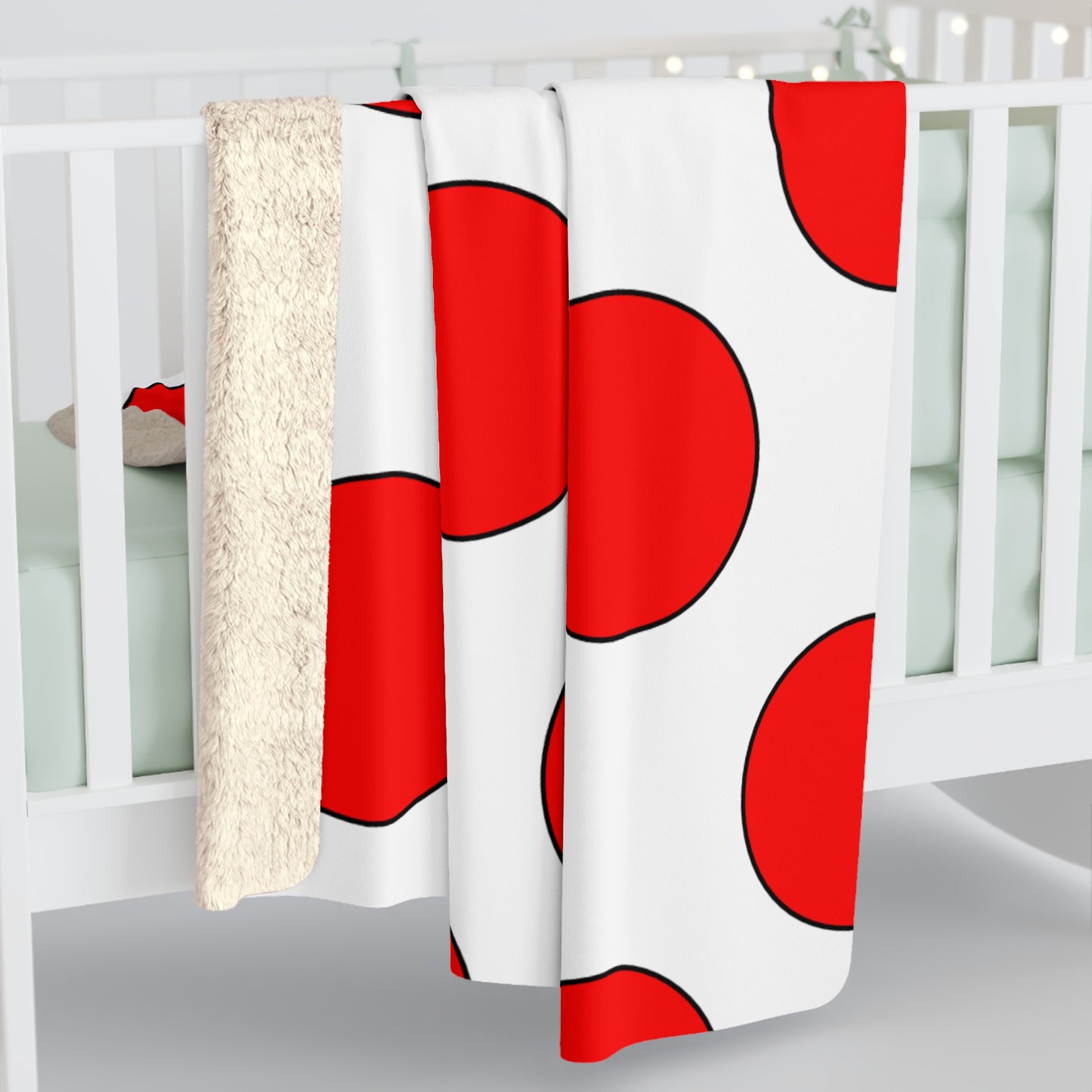Georgia Retro Polka Dots Blanket Throw