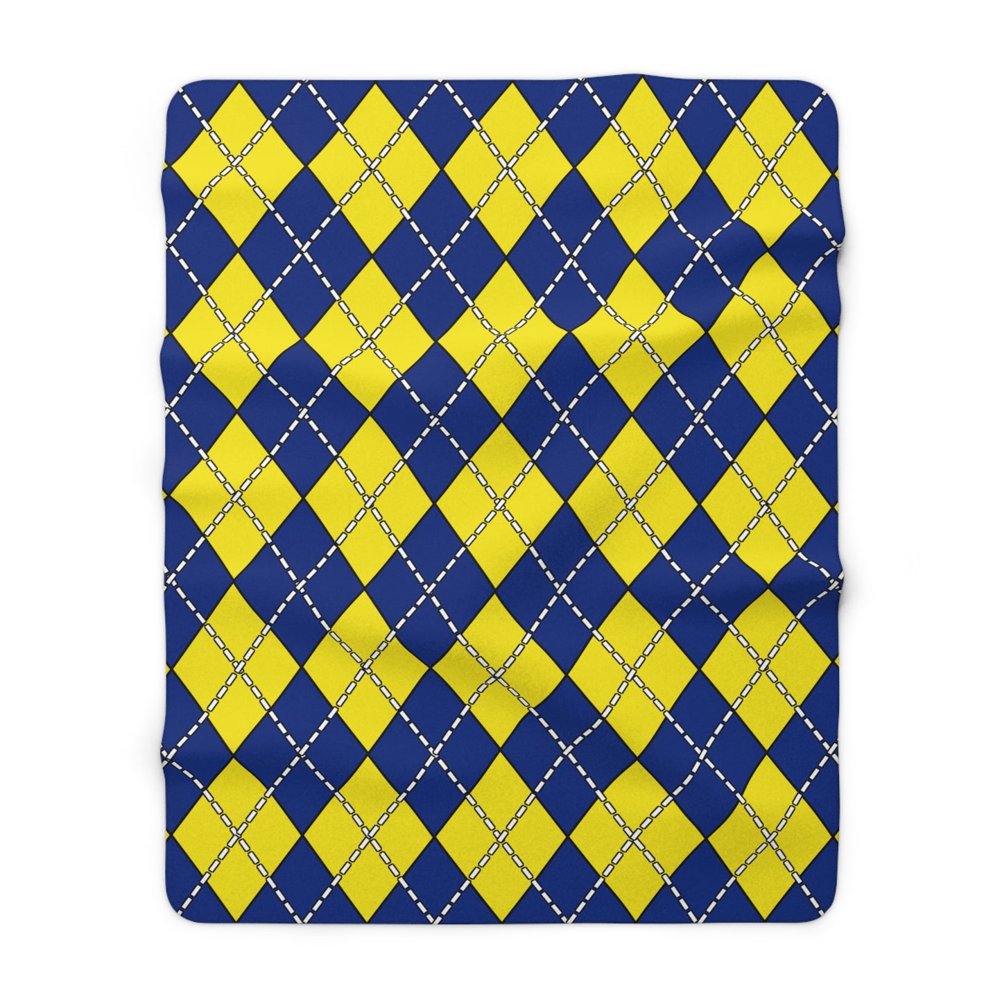Curacao Retro Argyle Blanket Throw