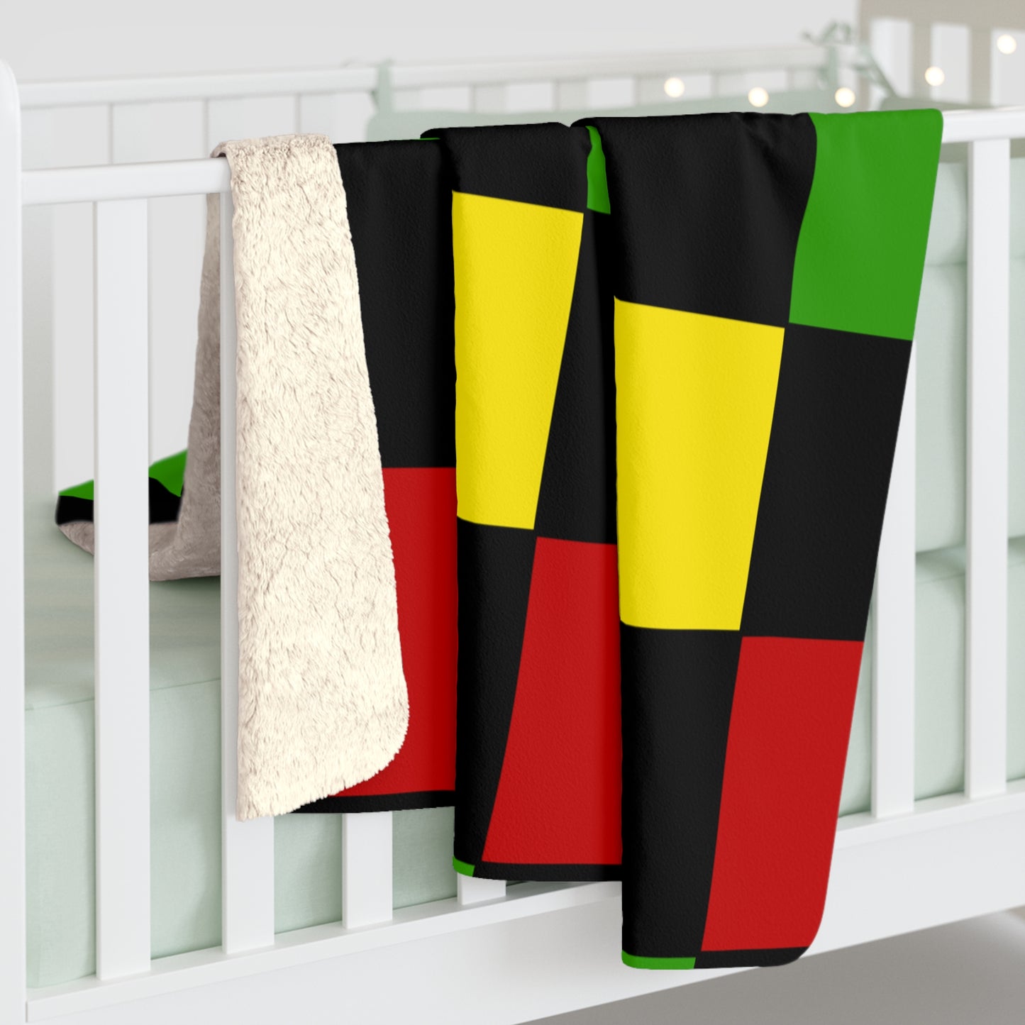 Saint Kitts And Nevis Retro Check Blanket Throw