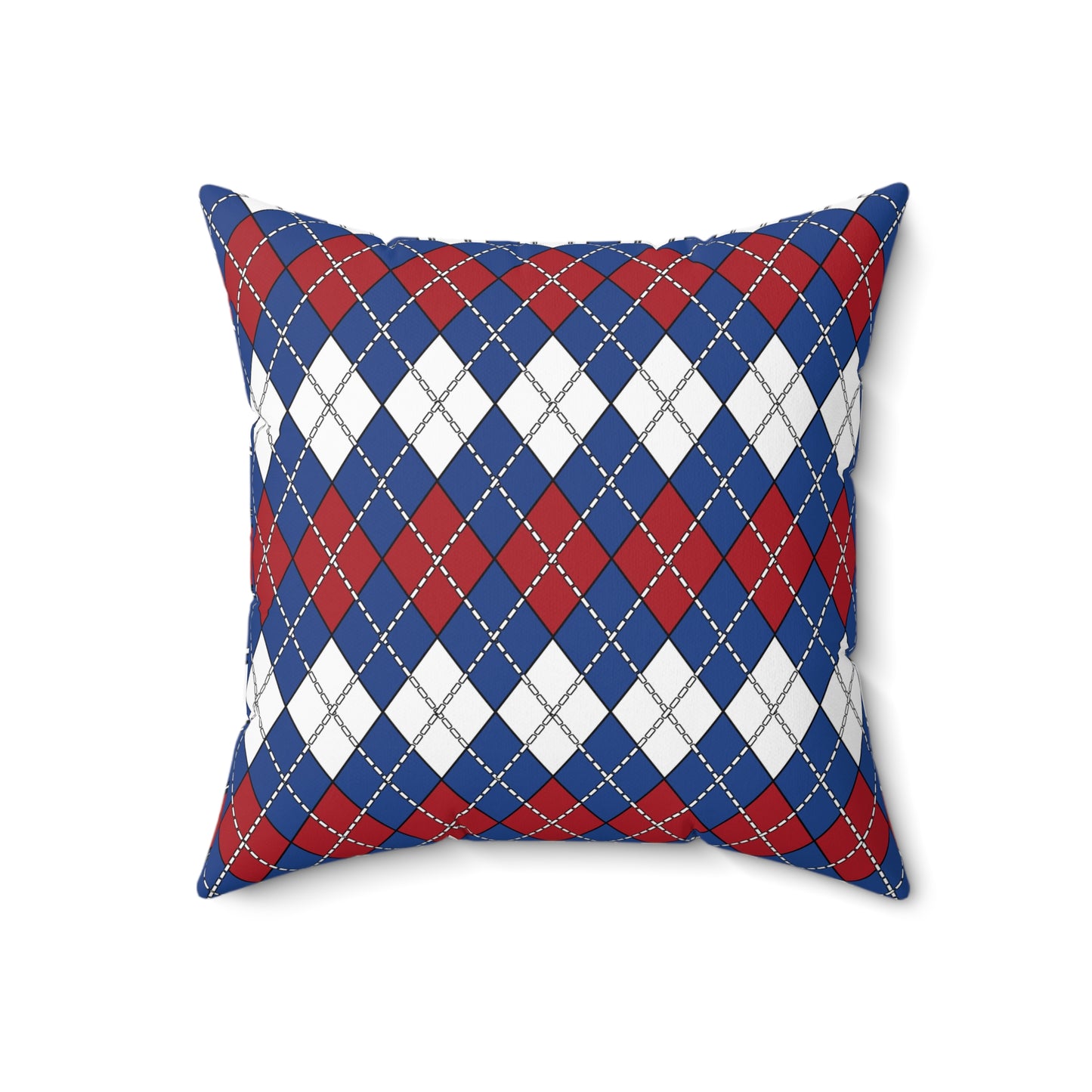 Caribbean Netherlands Retro Argyle Cushion Pillow