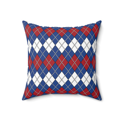 Caribbean Netherlands Retro Argyle Cushion Pillow