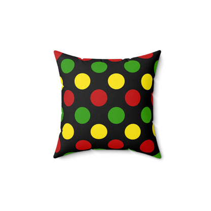 Saint Kitts And Nevis Retro Polka Dots Cushion Pillow