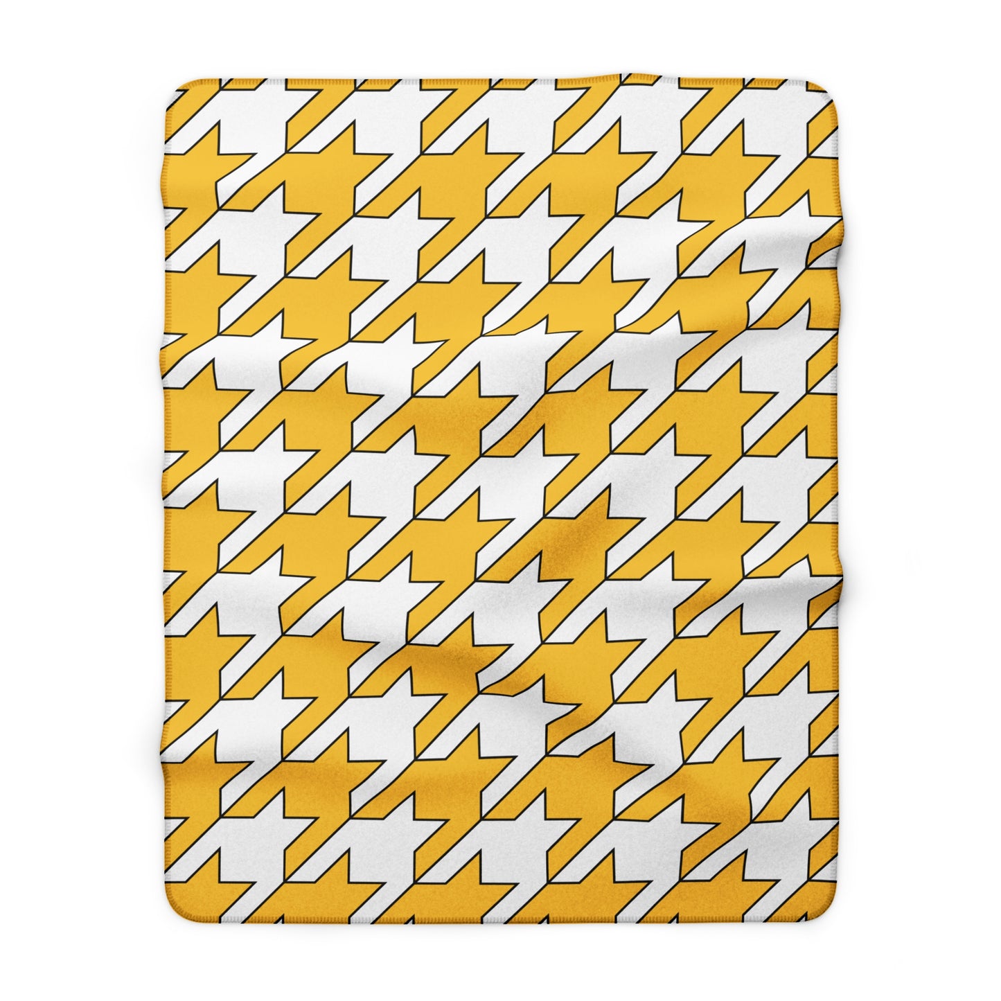 United States Virgin Islands Retro Houndstooth Blanket Throw