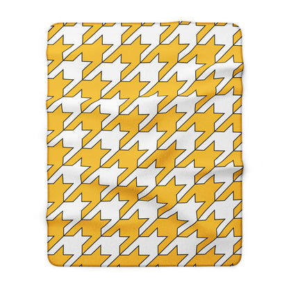 United States Virgin Islands Retro Houndstooth Blanket Throw
