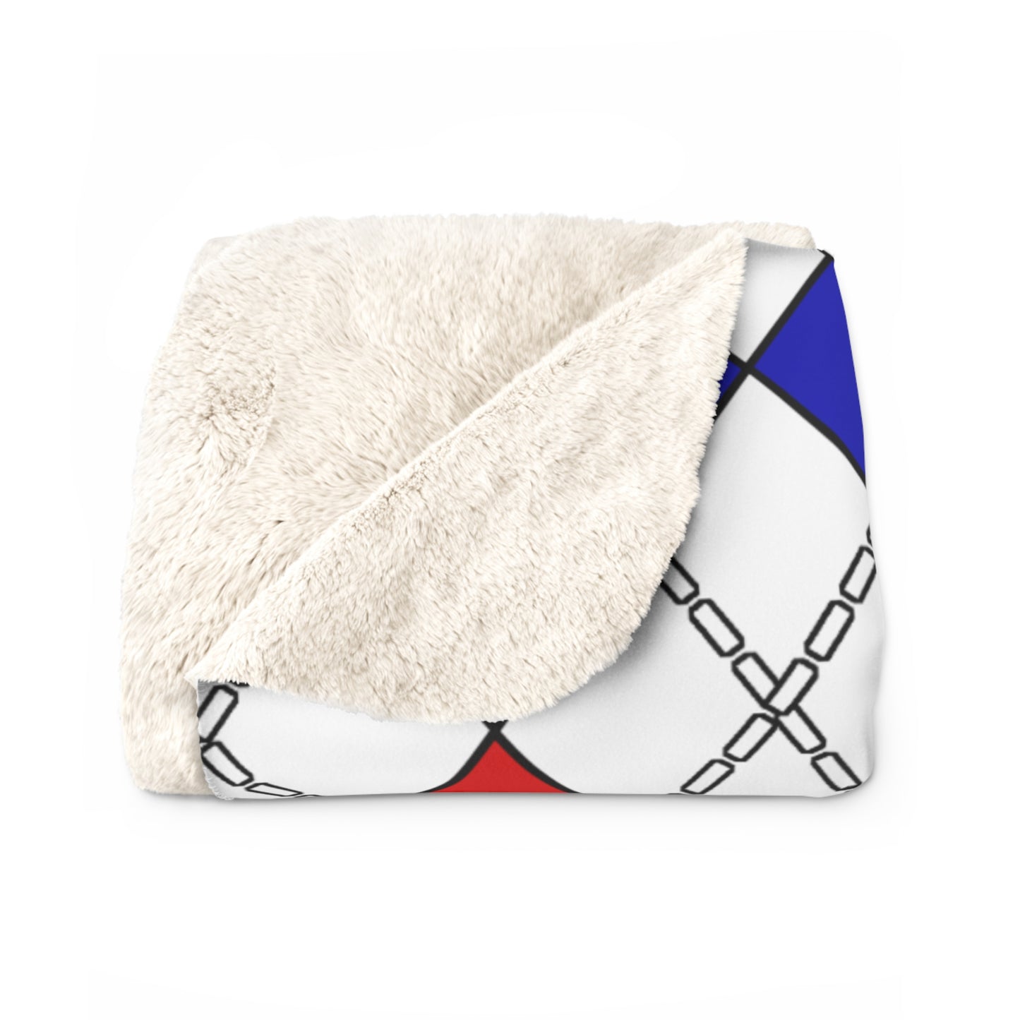 Costa Rica Retro Argyle Blanket Throw