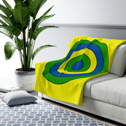 Saint Vincent And The Grenadines Retro Target Blanket Throw