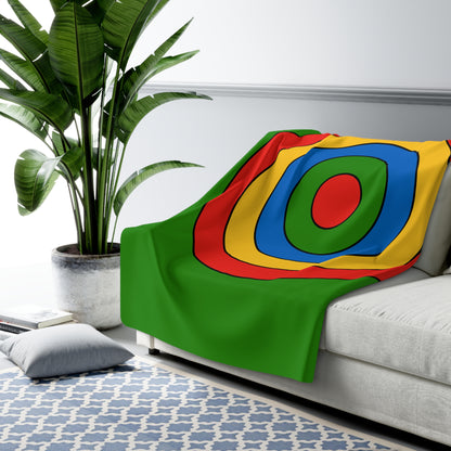 Ethiopia Retro Target Blanket Throw