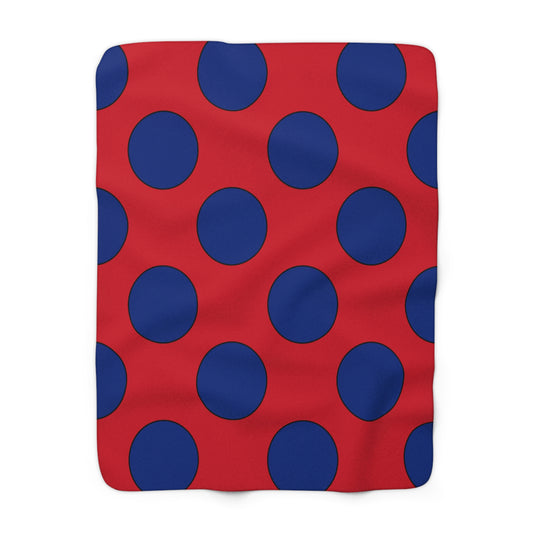 Samoa Retro Polka Dots Blanket Throw