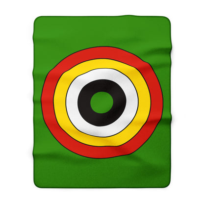 Guyana Retro Target Blanket Throw