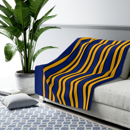 Nauru Retro Stripes Blanket Throw