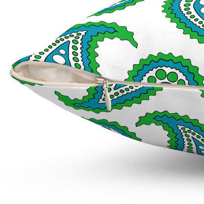 Uzbekistan Retro Paisley Cushion Pillow