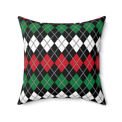 Syria Retro Argyle Cushion Pillow