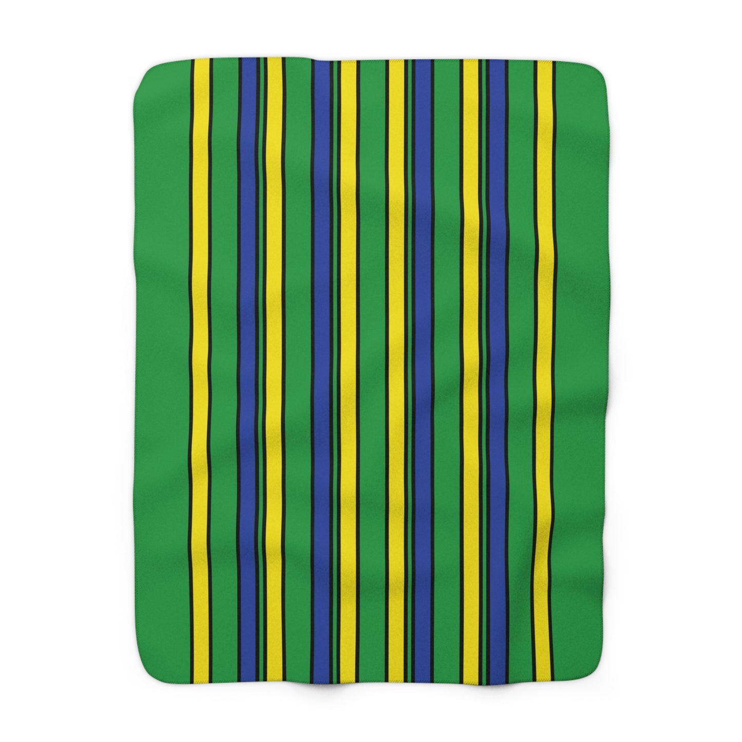 Brazil Retro Stripes Blanket Throw
