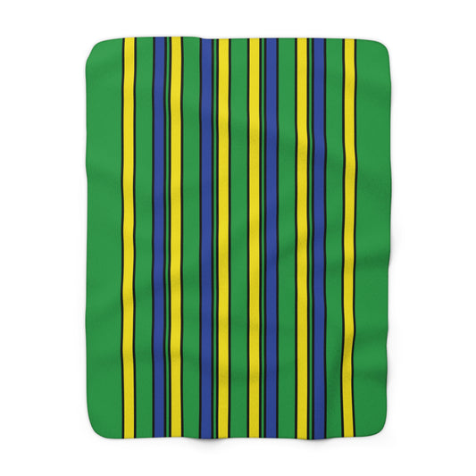 Brazil Retro Stripes Blanket Throw