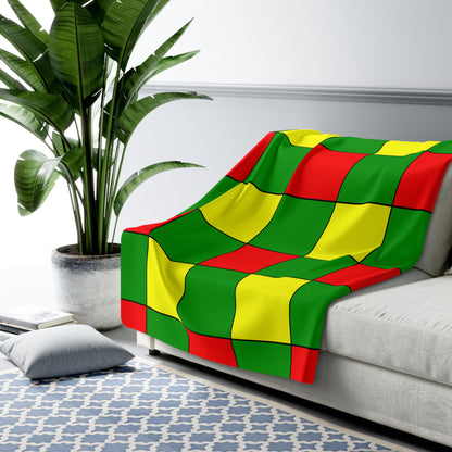 Guinea Retro Check Blanket Throw