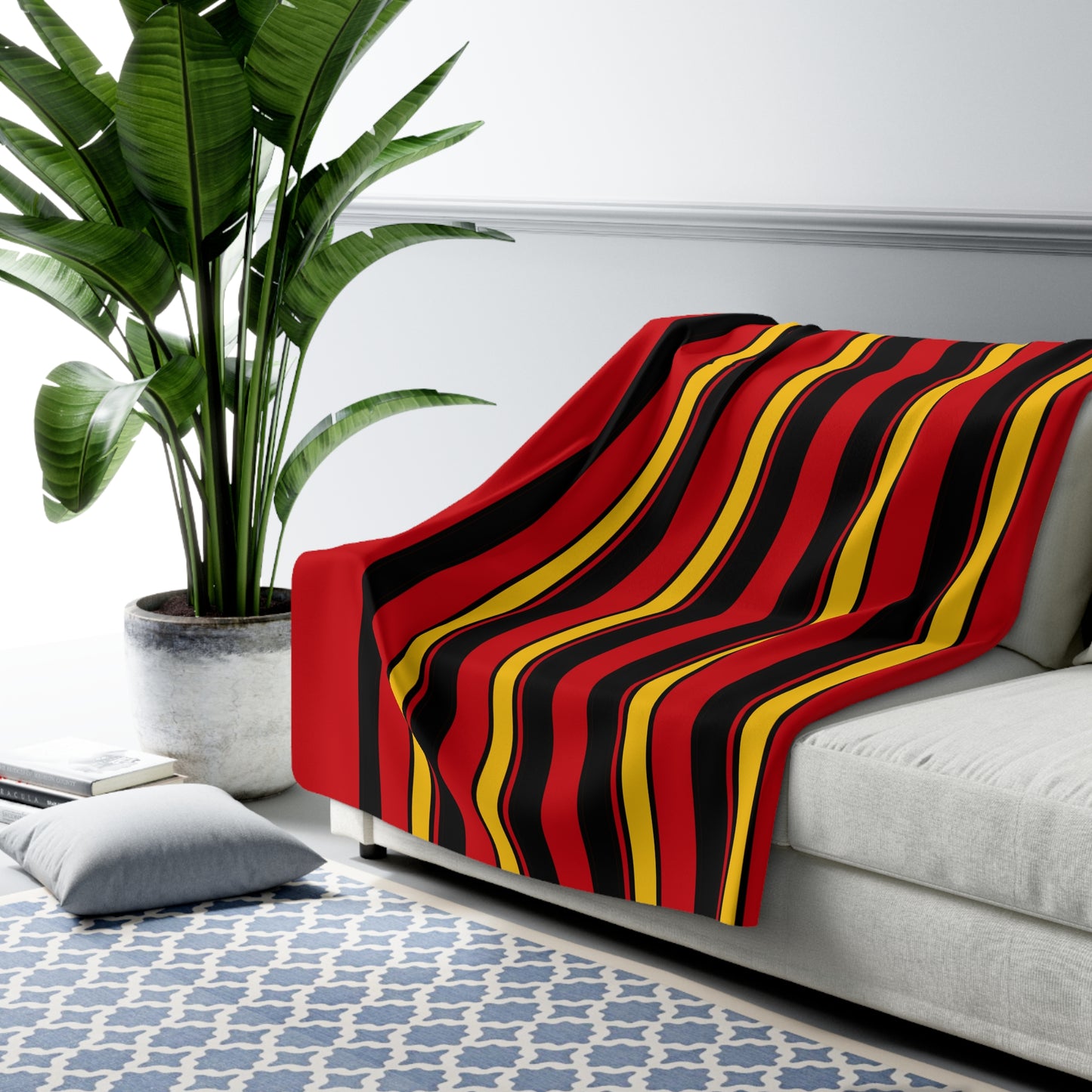 Timor Leste Retro Stripes Blanket Throw