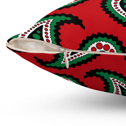 Western Sahara Retro Paisley Cushion Pillow