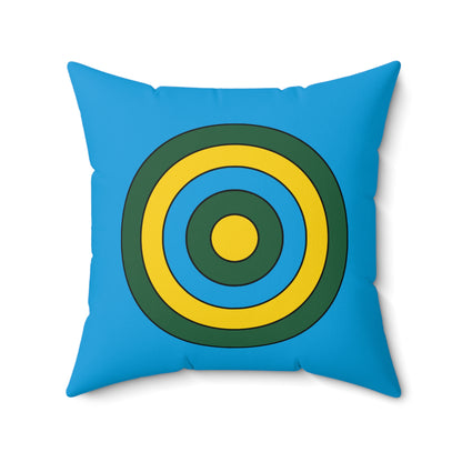 Rwanda Retro Target Cushion Pillow