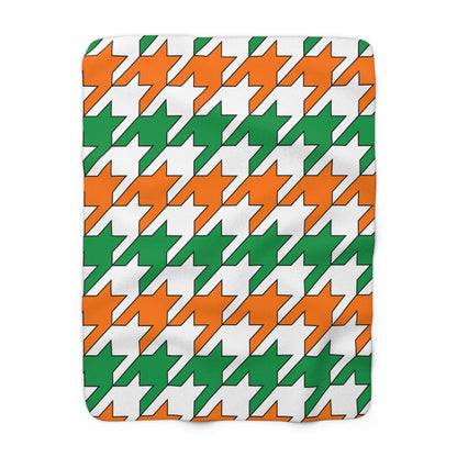 Ireland Retro Houndstooth Blanket Throw