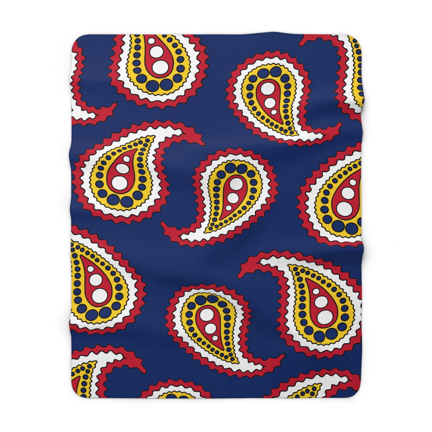 Turks And Caicos Islands Retro Paisley Blanket Throw
