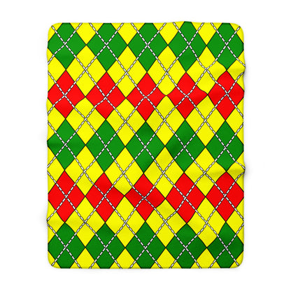 Mali Retro Argyle Blanket Throw
