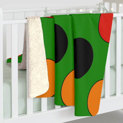 Zambia Retro Polka Dots Blanket Throw