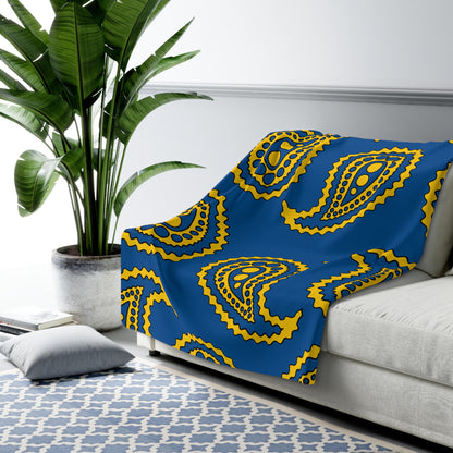 Sweden Retro Paisley Blanket Throw