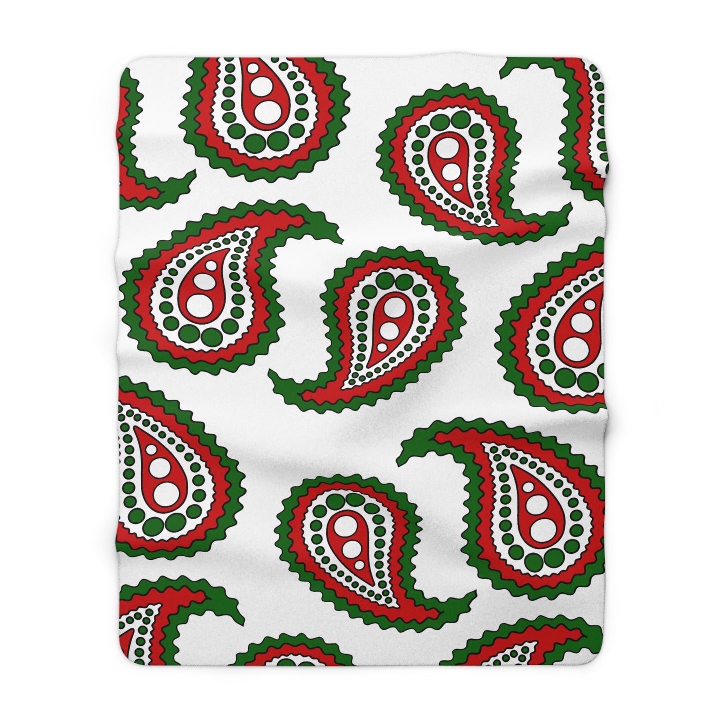 Tajikistan Retro Paisley Blanket Throw