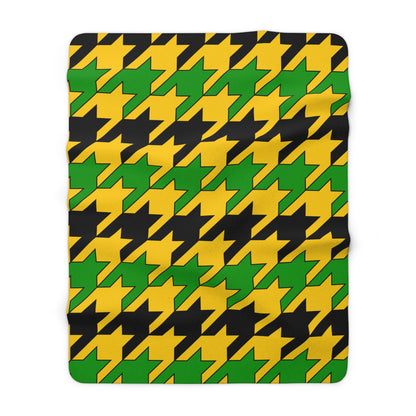 Jamaica Retro Houndstooth Blanket Throw
