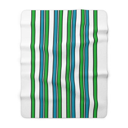 Uzbekistan Retro Stripes Blanket Throw