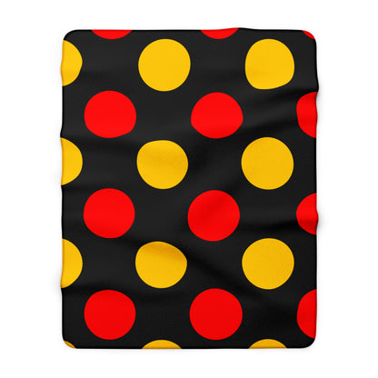 Germany Retro Polka Dots Blanket Throw