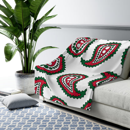 Algeria Retro Paisley Blanket Throw