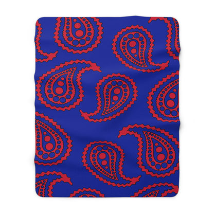 Haiti Retro Paisley Blanket Throw
