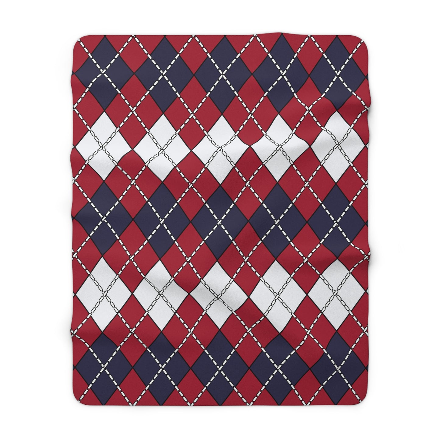 Thailand Retro Argyle Blanket Throw