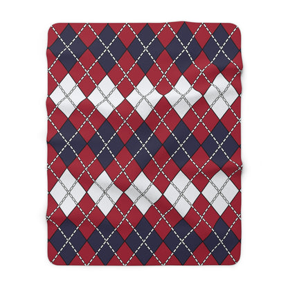 Thailand Retro Argyle Blanket Throw