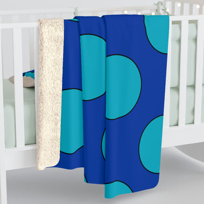 Pacific Islands Retro Polka Dots Blanket Throw