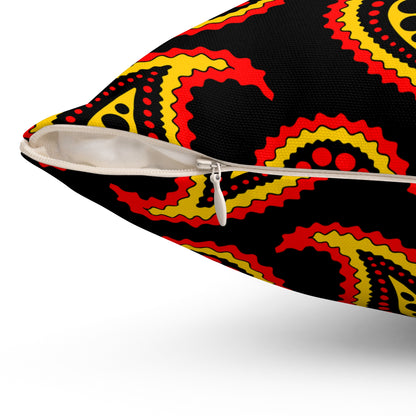 Papua New Guinea Retro Paisley Cushion Pillow