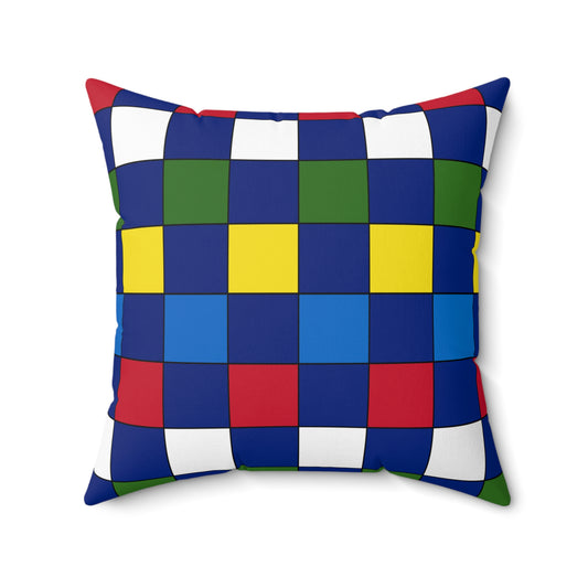 Pitcairn Retro Check Cushion Pillow