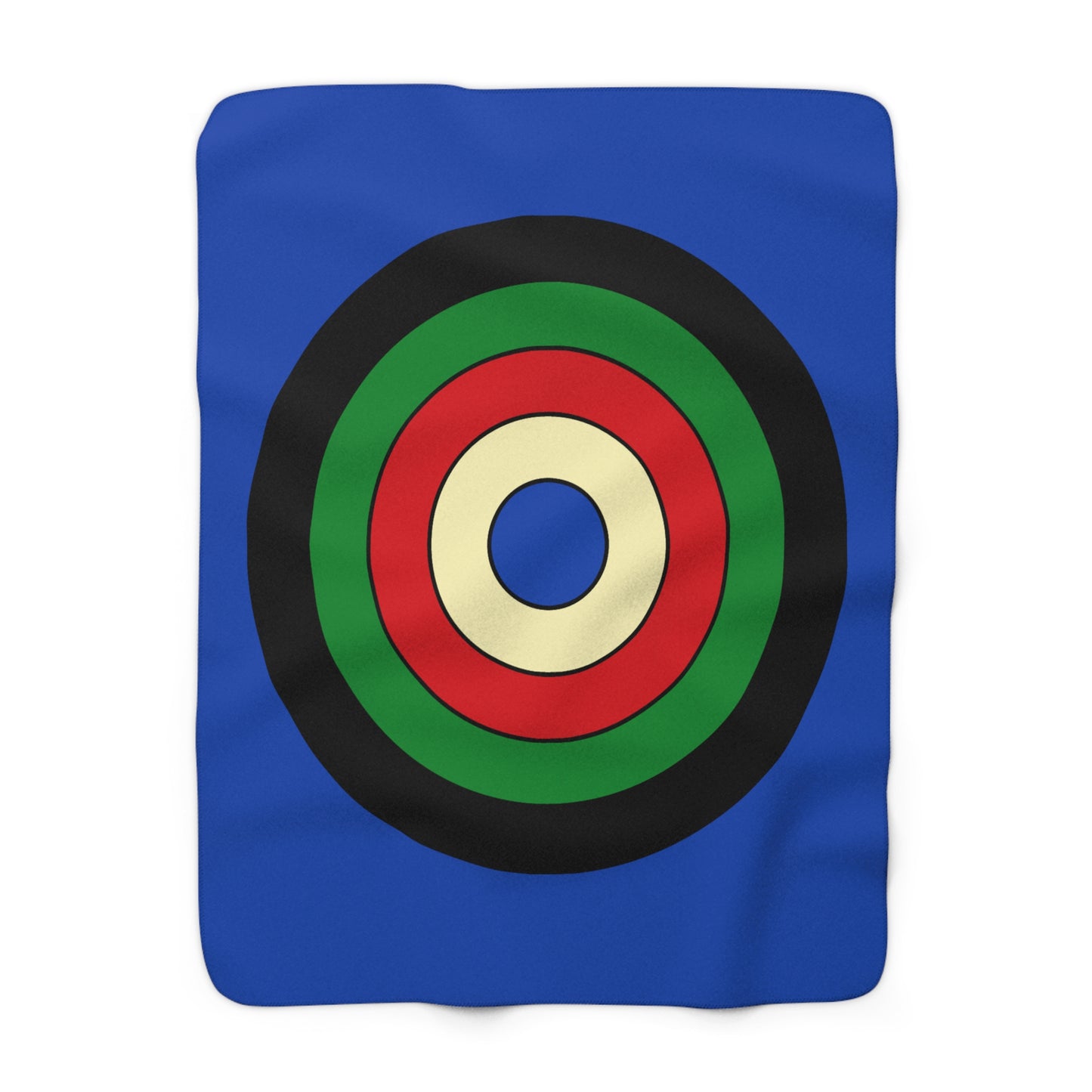 South Sudan Retro Target Blanket Throw