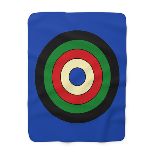 South Sudan Retro Target Blanket Throw