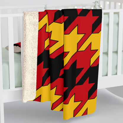 Timor Leste Retro Houndstooth Blanket Throw