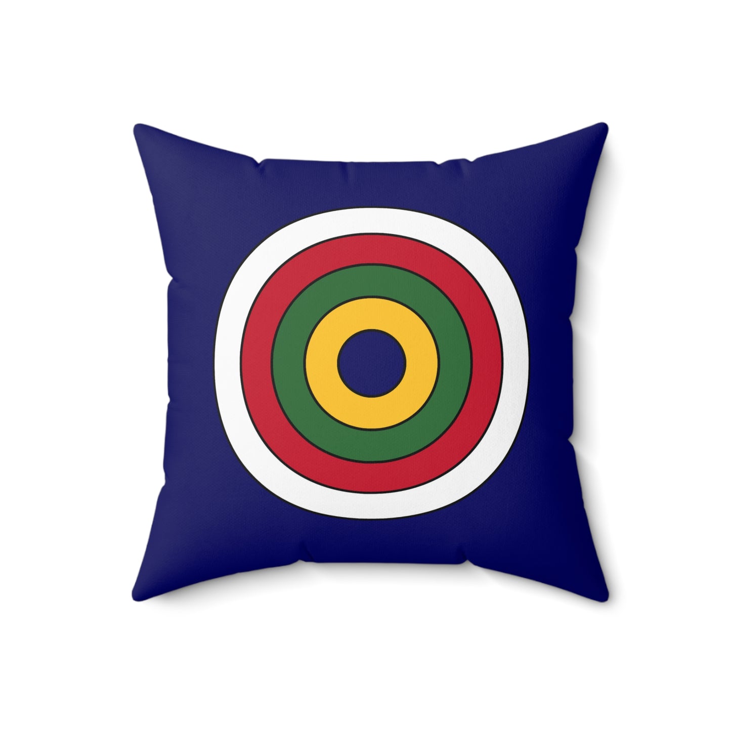 British Virgin Islands Retro Target Cushion Pillow