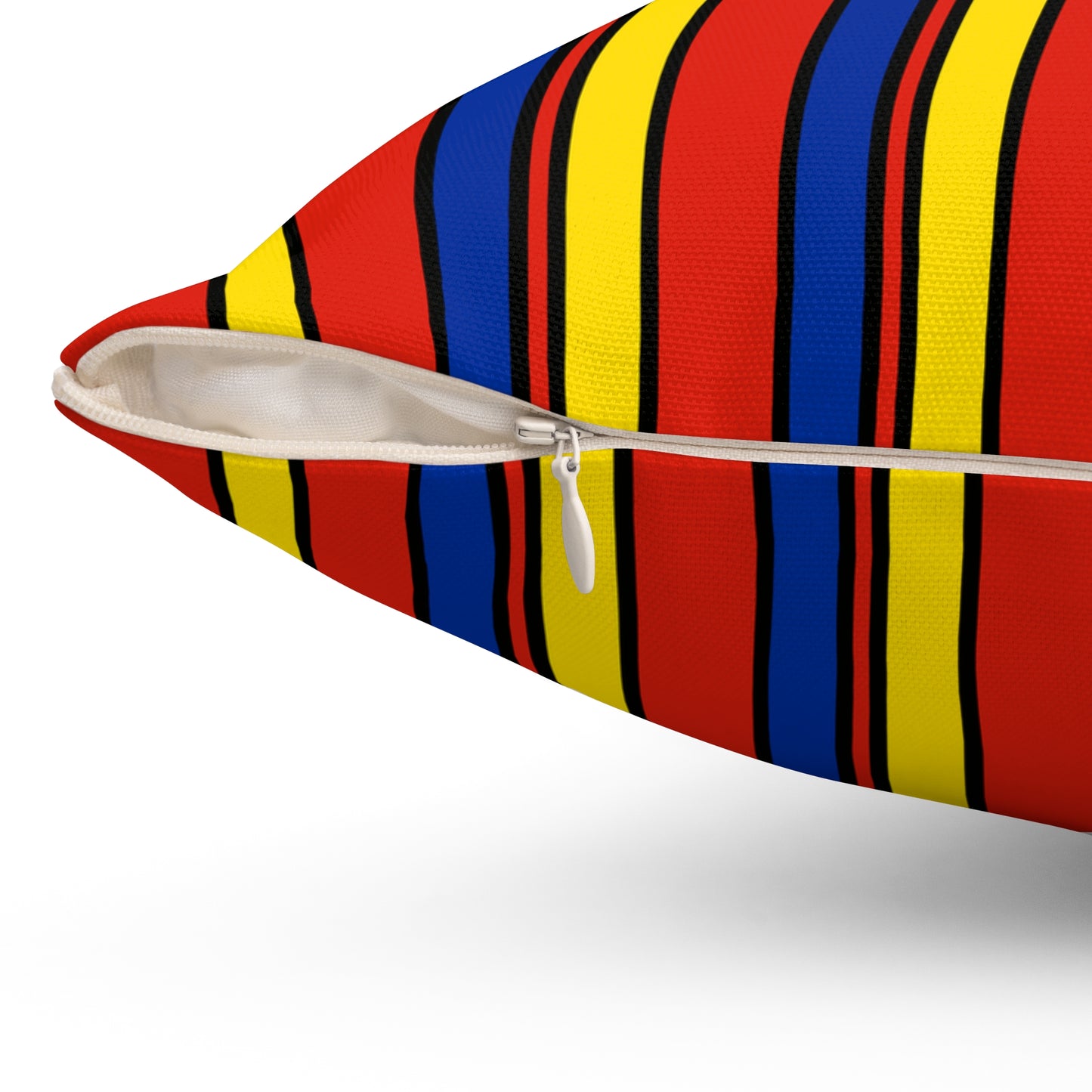Romania Retro Stripes Cushion Pillow