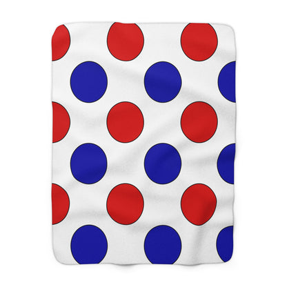 Panama Retro Polka Dots Blanket Throw