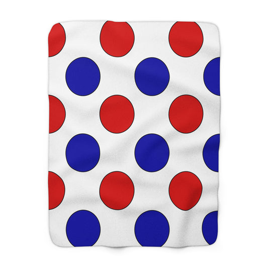 Panama Retro Polka Dots Blanket Throw