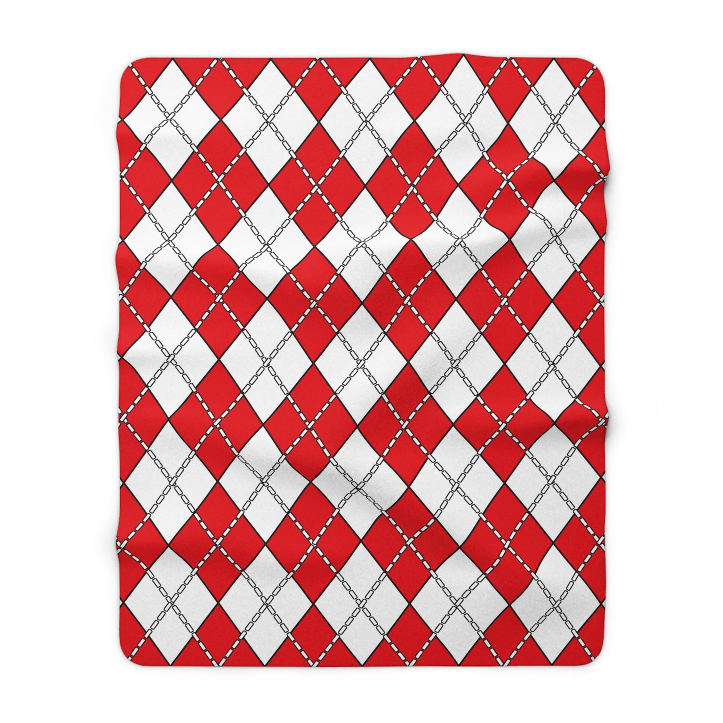 Indonesia Retro Argyle Blanket Throw