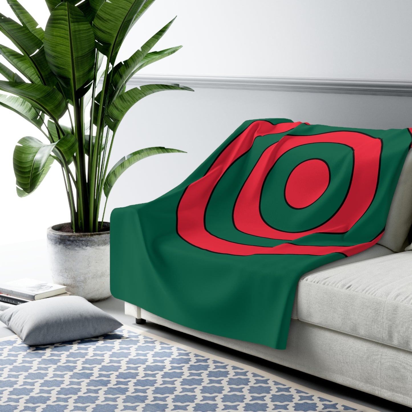 Bangladesh Retro Target Blanket Throw