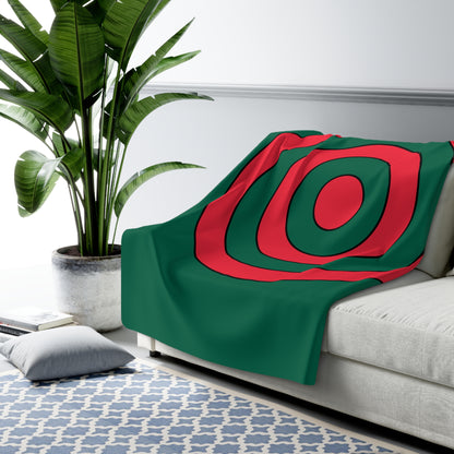 Bangladesh Retro Target Blanket Throw