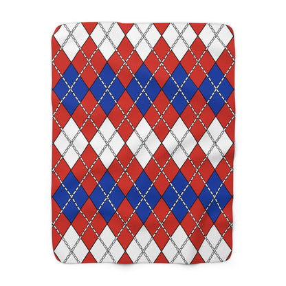 Chile Retro Argyle Blanket Throw