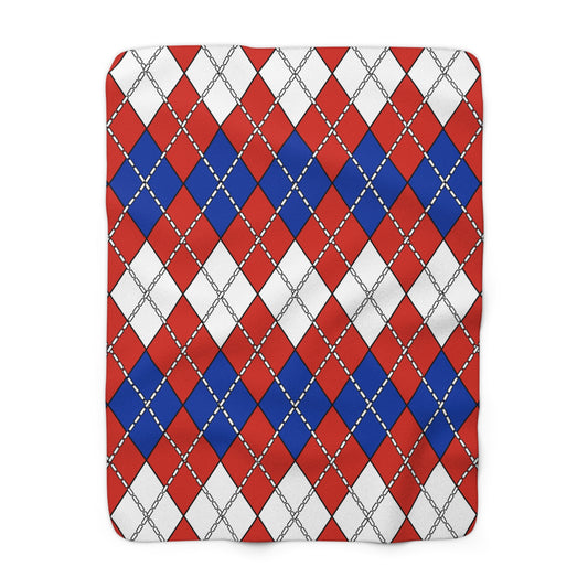Chile Retro Argyle Blanket Throw